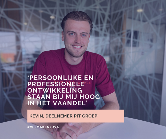Kevin vindt professionele en persoonlijke ontwikkeling belangrijk